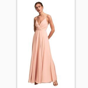 Anthropologie BHLDN Eva Bridesmaid Dress | Blush | size XS